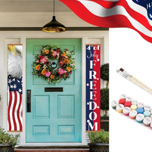 Load image into Gallery viewer, Paint by Numbers Front Door Hanging Banners - USA Party Flags Figured'Art