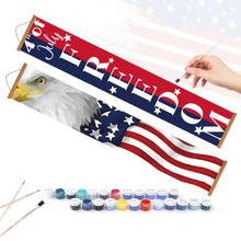 Load image into Gallery viewer, Paint by Numbers Front Door Hanging Banners - USA Party Flags
