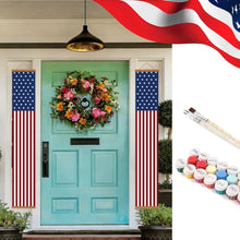 Load image into Gallery viewer, Paint by Numbers Front Door Hanging Banners - Stars &amp; Stripes Figured'Art