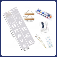 Load image into Gallery viewer, Paint by Numbers Front Door Hanging Banners - Stars &amp; Stripes