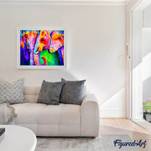 Load image into Gallery viewer, Diamond Painting | Diamond Painting - Elephant Couple | animals Diamond Painting Animals elephants | FiguredArt