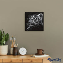 Load image into Gallery viewer, Diamond Painting | Diamond Painting - Black and white Leopard | animals Diamond Painting Animals leopards | FiguredArt