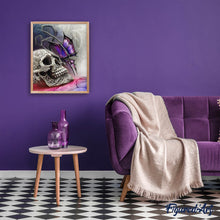 Load image into Gallery viewer, Diamond Painting | Diamond Painting - Skull and Butterfly | animals butterflies Diamond Painting Animals | FiguredArt