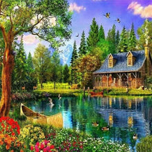 Load image into Gallery viewer, Diamond Painting | Diamond Painting - The Lake House | Diamond Painting Landscapes landscapes | FiguredArt