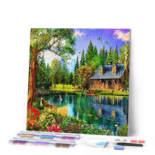 Load image into Gallery viewer, Diamond Painting | Diamond Painting - The Lake House | Diamond Painting Landscapes landscapes | FiguredArt