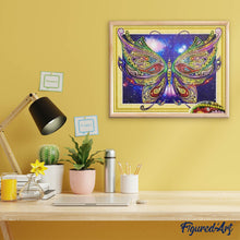 Load image into Gallery viewer, Diamond Painting | Diamond Painting - Butterfly Kashmir | animals butterflies Diamond Painting Animals | FiguredArt