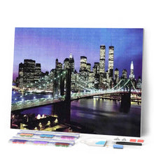 Load image into Gallery viewer, Diamond Painting | Diamond Painting - New York Bridge | cities Diamond Painting Cities | FiguredArt