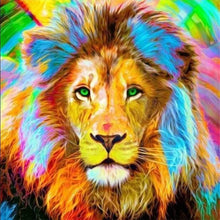 Load image into Gallery viewer, Diamond Painting | Diamond Painting - Lion Multicolor | animals Diamond Painting Animals lions | FiguredArt