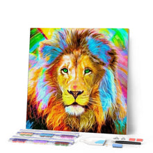 Load image into Gallery viewer, Diamond Painting | Diamond Painting - Lion Multicolor | animals Diamond Painting Animals lions | FiguredArt
