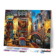 Load image into Gallery viewer, Diamond Painting - Table next to the canal