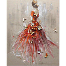 Load image into Gallery viewer, Diamond Painting - Dancer from Behind and Butterflies