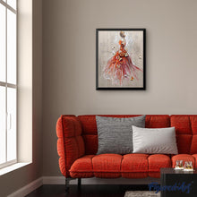 Load image into Gallery viewer, Diamond Painting - Dancer from Behind and Butterflies