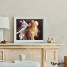 Load image into Gallery viewer, Diamond Painting - Little Girl and Feathers