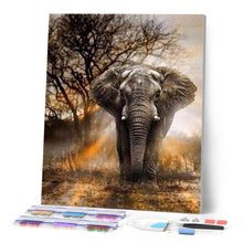 Load image into Gallery viewer, Diamond Painting | Diamond Painting - Elephant in the Savanna | animals Diamond Painting Animals elephants | FiguredArt