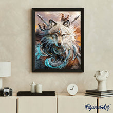 Load image into Gallery viewer, Diamond Painting | Diamond Painting - Wolf Warrior | animals Diamond Painting Animals rabbits wolves | FiguredArt