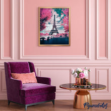 Load image into Gallery viewer, Diamond Painting | Diamond Painting - Eiffel Tower and Flowers | cities Diamond Painting Cities Diamond Painting Romance flowers romance |