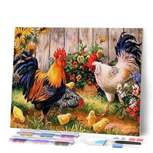 Load image into Gallery viewer, Diamond Painting | Diamond Painting - Roosters farm | animals Diamond Painting Animals | FiguredArt