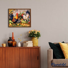 Load image into Gallery viewer, Diamond Painting | Diamond Painting - Roosters farm | animals Diamond Painting Animals | FiguredArt