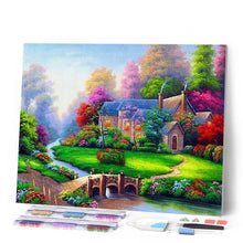 Load image into Gallery viewer, Diamond Painting | Diamond Painting - Villa with Nice Garden | Diamond Painting Landscapes landscapes | FiguredArt