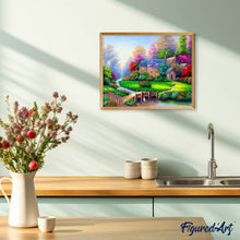 Load image into Gallery viewer, Diamond Painting | Diamond Painting - Villa with Nice Garden | Diamond Painting Landscapes landscapes | FiguredArt