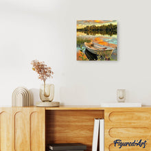 Load image into Gallery viewer, Diamond Painting | Diamond Painting - Boat on Lake | Diamond Painting Ships ships | FiguredArt