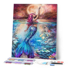 Load image into Gallery viewer, Diamond Painting | Diamond Painting - Mermaid in the sea | Diamond Painting Romance romance | FiguredArt