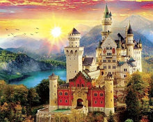 Load image into Gallery viewer, Diamond Painting | Diamond Painting - Castle in the Mountain | castles Diamond Painting Landscapes landscapes mountains | FiguredArt
