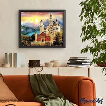 Load image into Gallery viewer, Diamond Painting | Diamond Painting - Castle in the Mountain | castles Diamond Painting Landscapes landscapes mountains | FiguredArt