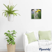 Load image into Gallery viewer, Diamond Painting | Diamond Painting - Sheep and Flowers | animals Diamond Painting Animals flowers | FiguredArt