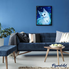 Load image into Gallery viewer, Diamond Painting | Diamond Painting - Cat and Necklace | animals cats Diamond Painting Animals | FiguredArt