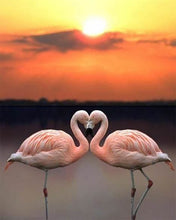 Load image into Gallery viewer, Diamond Painting | Diamond Painting - Love Flamingos | animals Diamond Painting Animals flamingos | FiguredArt