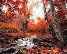 Load image into Gallery viewer, Diamond Painting | Diamond Painting - Small river in the Forest | Diamond Painting Landscapes landscapes | FiguredArt