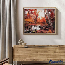 Load image into Gallery viewer, Diamond Painting | Diamond Painting - Small river in the Forest | Diamond Painting Landscapes landscapes | FiguredArt