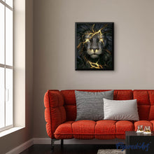 Load image into Gallery viewer, Diamond Painting | Diamond Painting - Black Lion | animals Diamond Painting Animals lions | FiguredArt