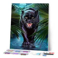 Load image into Gallery viewer, Diamond Painting | Diamond Painting - Threatening Black Panther | animals Diamond Painting Animals panthers | FiguredArt