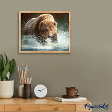 Load image into Gallery viewer, Diamond Painting | Diamond Painting - Bear in the River | animals bear Diamond Painting Animals | FiguredArt