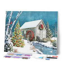 Load image into Gallery viewer, Diamond Painting | Diamond Painting - Cabin near the River | Diamond Painting Landscapes landscapes | FiguredArt