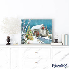 Load image into Gallery viewer, Diamond Painting | Diamond Painting - Cabin near the River | Diamond Painting Landscapes landscapes | FiguredArt