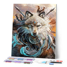 Load image into Gallery viewer, Diamond Painting | Diamond Painting - Wolf Fighter | animals Diamond Painting Animals rabbits wolves | FiguredArt