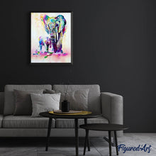 Load image into Gallery viewer, Diamond Painting | Diamond Painting - Elephant and calf | animals Diamond Painting Animals elephants | FiguredArt