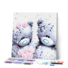 Load image into Gallery viewer, Diamond Painting | Diamond Painting - Two Teddy bears and roses | Diamond Painting Other other | FiguredArt