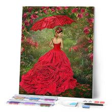 Load image into Gallery viewer, Diamond Painting | Diamond Painting - Woman in red dress | Diamond Painting Romance romance | FiguredArt
