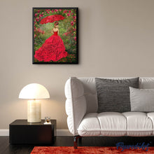 Load image into Gallery viewer, Diamond Painting | Diamond Painting - Woman in red dress | Diamond Painting Romance romance | FiguredArt