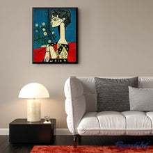 Load image into Gallery viewer, Diamond Painting | Diamond Painting - Women Abstract Profile | Diamond Painting Famous Paintings famous paintings | FiguredArt