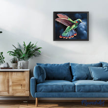 Load image into Gallery viewer, Diamond Painting | Diamond Painting - Hummingbird in the Night | animals Diamond Painting Animals | FiguredArt