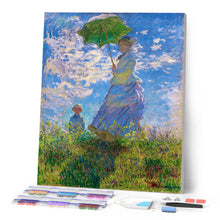Load image into Gallery viewer, Diamond Painting - The walk - Monet canvas already framed