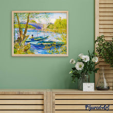 Load image into Gallery viewer, Diamond Painting - Fishing in spring, Pont de Clichy - Van Gogh canvas already framed