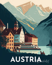 Load image into Gallery viewer, Diamond Painting - Travel Poster Hallstatt