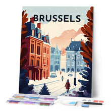 Load image into Gallery viewer, Diamond Painting - Travel Poster Brussels