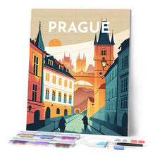 Load image into Gallery viewer, Diamond Painting - Travel Poster Prague